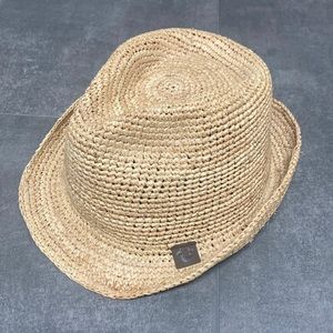 BNWT True Religion Raffia Fedora Hat